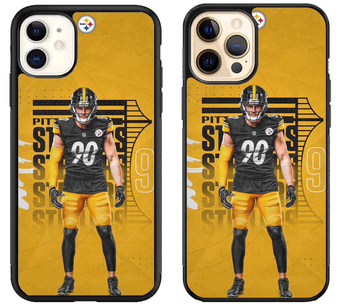 TJ Watt Pittsburgh Steelers Style iPhone 12 | 12 Mini | 12 Pro | 12 Pro Max Case