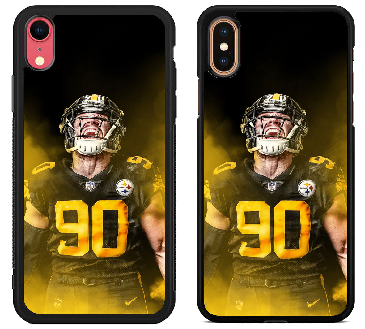 TJ Watt Pittsburgh Steelers Wallpaper iPhone X | Xs | Xr | Xs Max Case