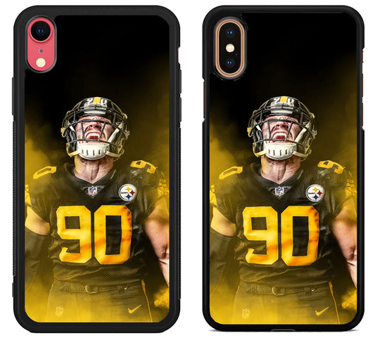 TJ Watt Pittsburgh Steelers Wallpaper iPhone X | Xs | Xr | Xs Max Case