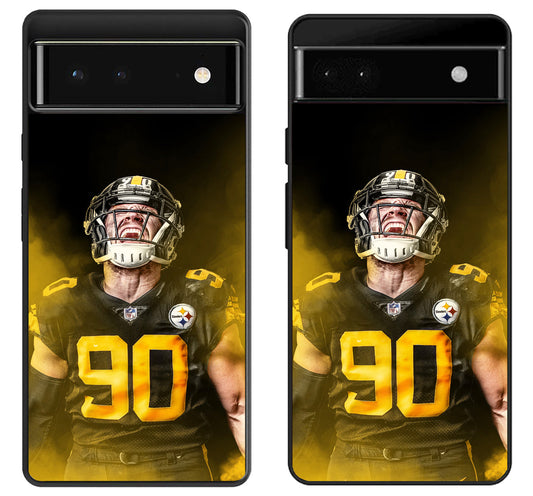 TJ Watt Pittsburgh Steelers Wallpaper Google Pixel 6 | 6A | 6 Pro Case