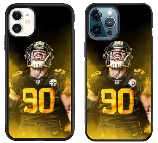 TJ Watt Pittsburgh Steelers Wallpaper iPhone 11 | 11 Pro | 11 Pro Max Case