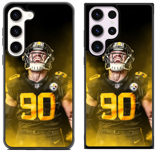 TJ Watt Pittsburgh Steelers Wallpaper Samsung Galaxy S23 | S23+ | S23 Ultra Case