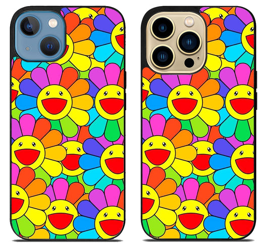 Takashi Murakami Flower iPhone 14 | 14 Plus | 14 Pro | 14 Pro Max Case