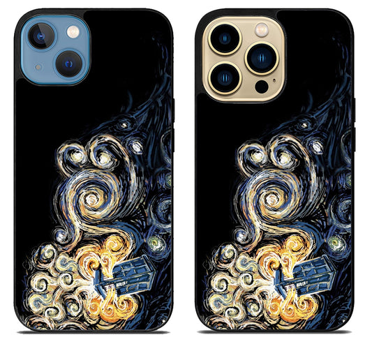 Tardis Van Gogh Doctor Who iPhone 14 | 14 Plus | 14 Pro | 14 Pro Max Case
