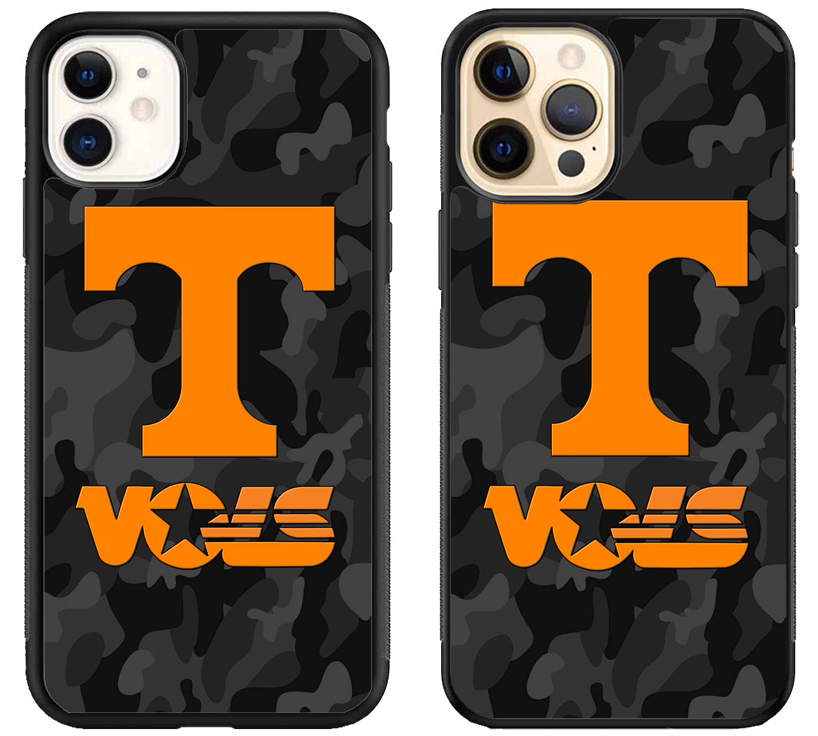 Tennessee Volunteers Black Camo iPhone 12 | 12 Mini | 12 Pro | 12 Pro Max Case
