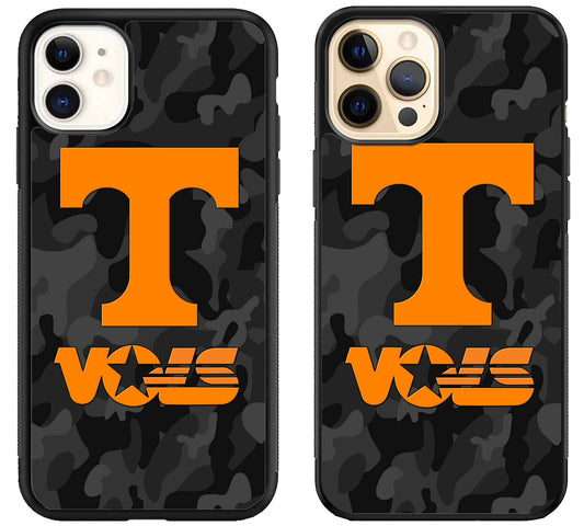 Tennessee Volunteers Black Camo iPhone 12 | 12 Mini | 12 Pro | 12 Pro Max Case