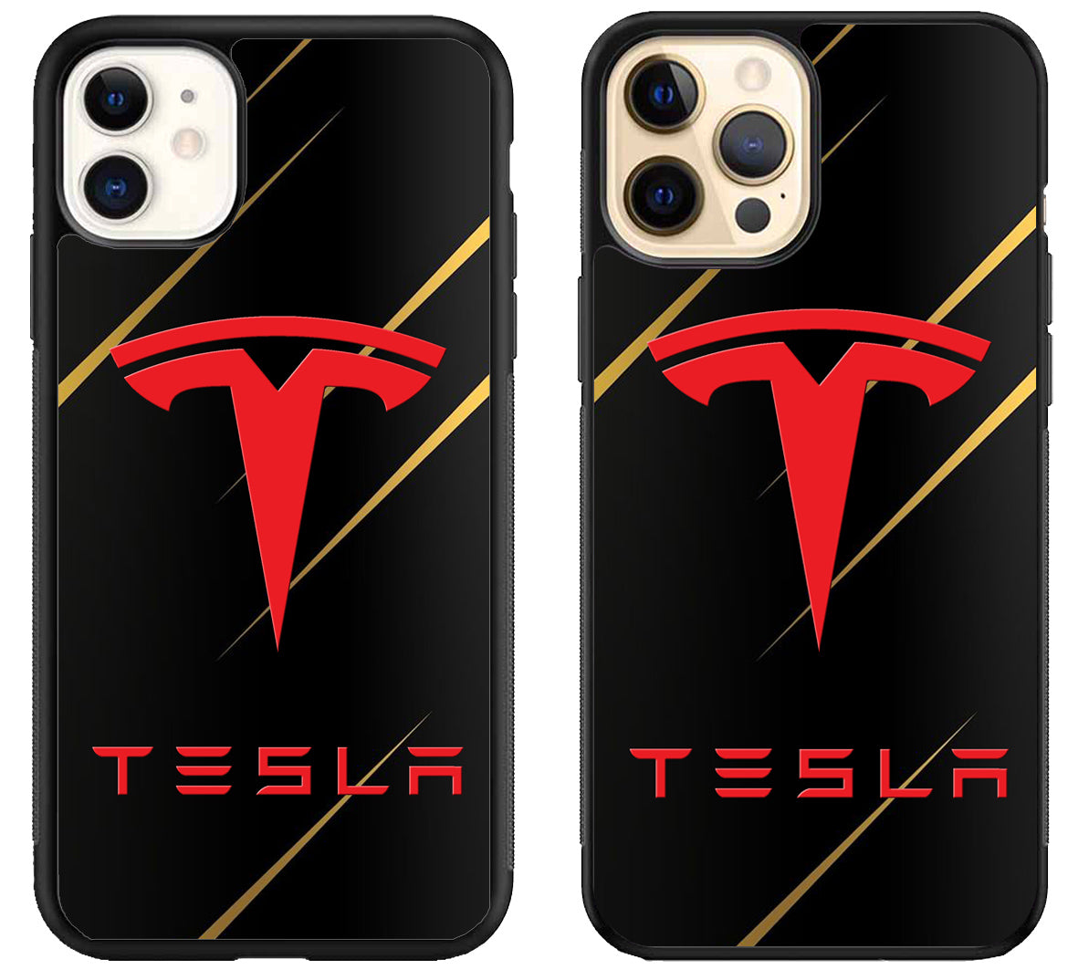 Tesla Black Metallic iPhone 12 | 12 Mini | 12 Pro | 12 Pro Max Case