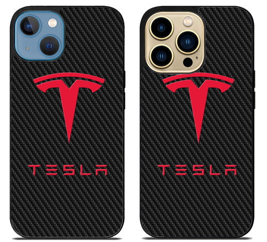 Tesla Carbon iPhone 14 | 14 Plus | 14 Pro | 14 Pro Max Case