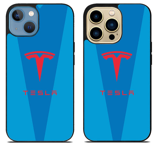 Tesla Logo Wallpaper iPhone 14 | 14 Plus | 14 Pro | 14 Pro Max Case