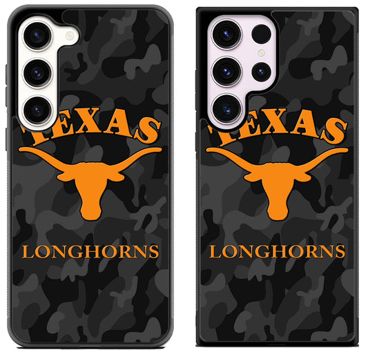 Texas Longhorns Black Camo Samsung Galaxy S23 | S23+ | S23 Ultra Case