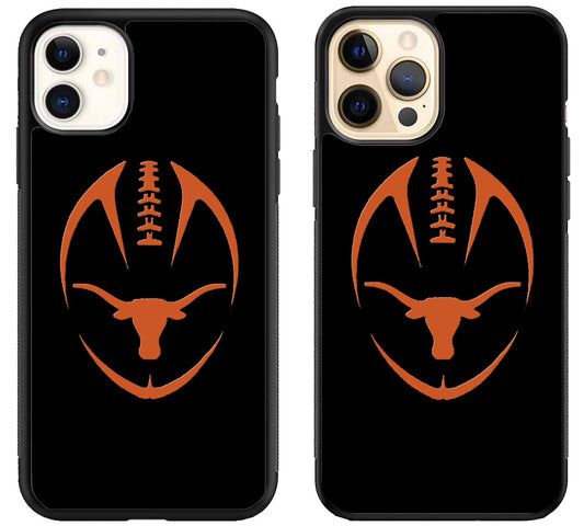 Texas Longhorns Black iPhone 12 | 12 Mini | 12 Pro | 12 Pro Max Case