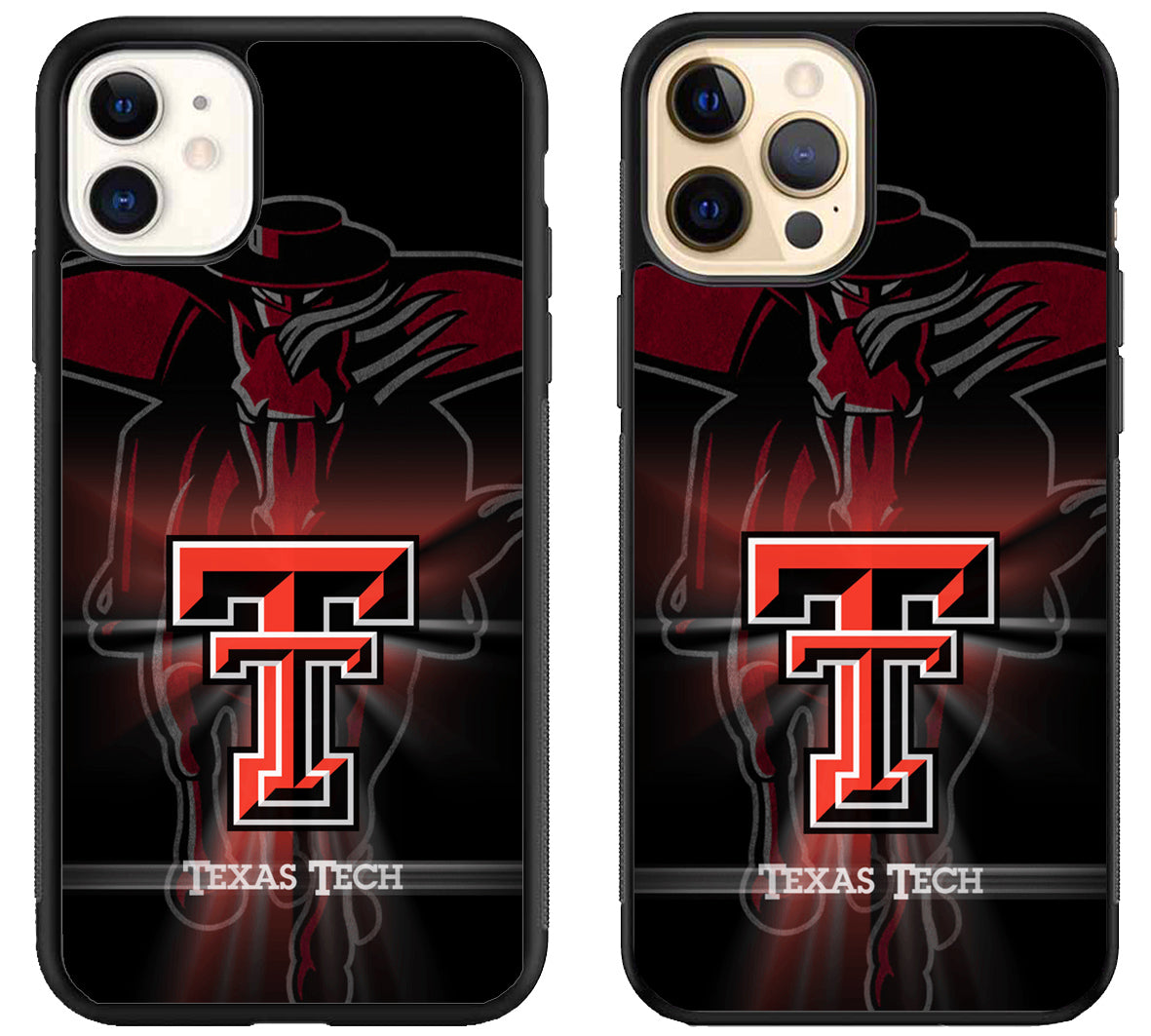 Texas Tech Red Raiders Cover Logo iPhone 12 | 12 Mini | 12 Pro | 12 Pro Max Case