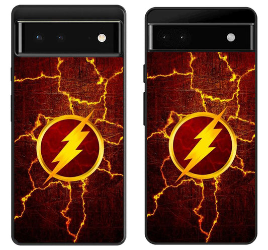 The Flash Marble Logo Google Pixel 6 | 6A | 6 Pro Case