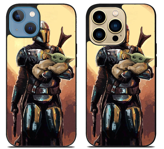 The Mandalorian Star Wars X Baby Yoda iPhone 14 | 14 Plus | 14 Pro | 14 Pro Max Case