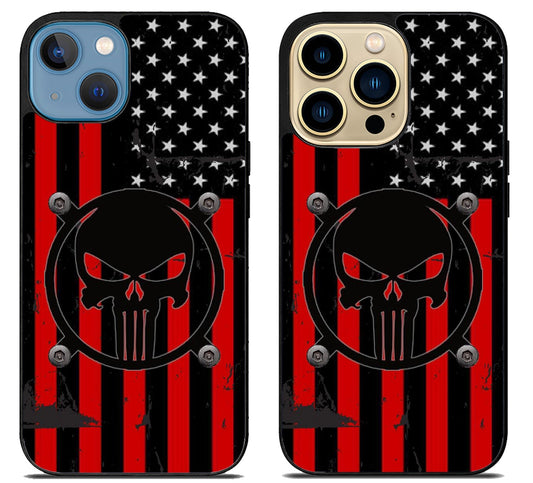 The Punisher Flag iPhone 14 | 14 Plus | 14 Pro | 14 Pro Max Case