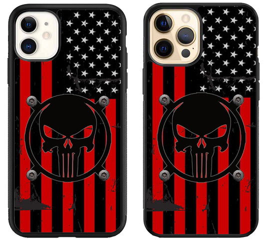 The Punisher Flag iPhone 12 | 12 Mini | 12 Pro | 12 Pro Max Case