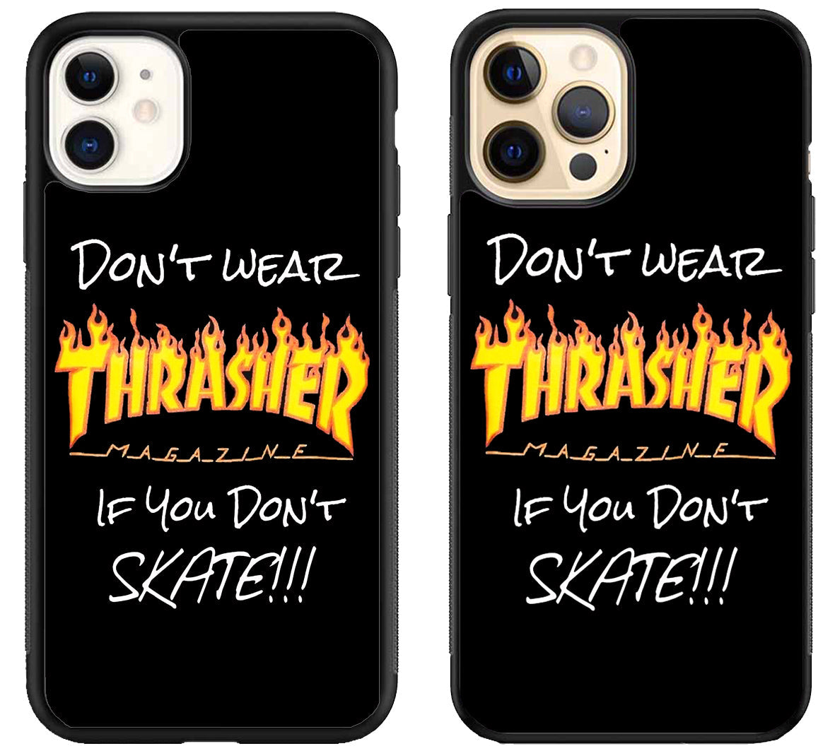 Thrasher Black iPhone 12 | 12 Mini | 12 Pro | 12 Pro Max Case