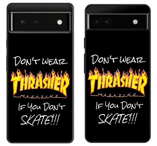 Thrasher Black Google Pixel 6 | 6A | 6 Pro Case