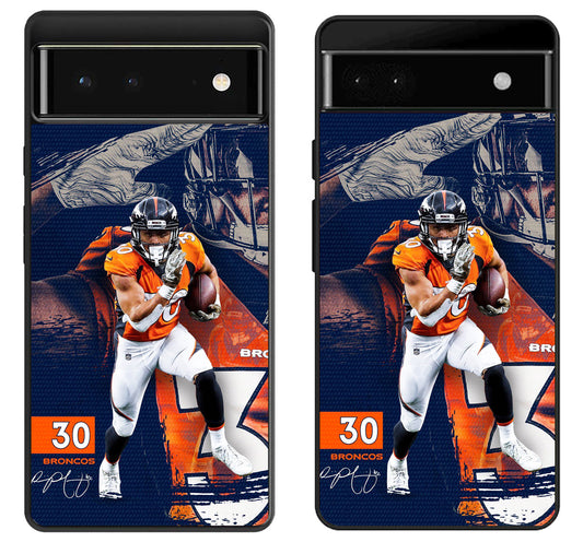 Tioni Taylor Denver Broncos Google Pixel 6 | 6A | 6 Pro Case