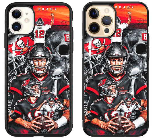 Tom Brady Tampa Bay Buccaneers Collage iPhone 12 | 12 Mini | 12 Pro | 12 Pro Max Case