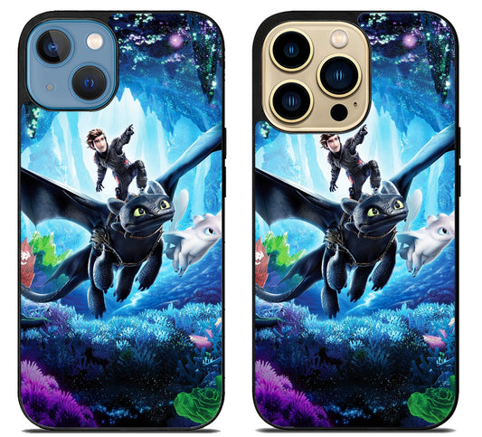 Toothless Dragon And Hiccup iPhone 14 | 14 Plus | 14 Pro | 14 Pro Max Case