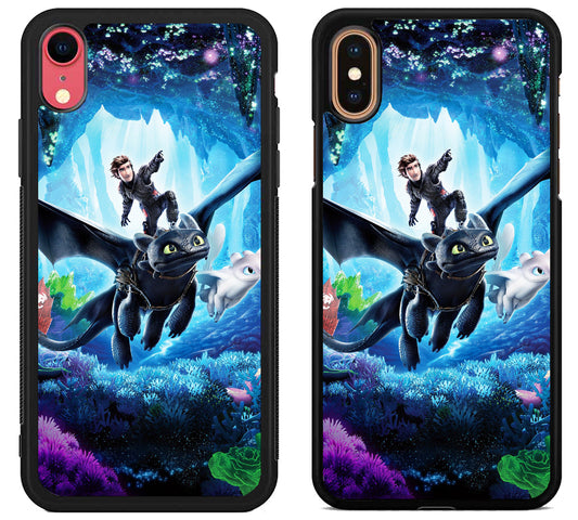 Toothless Dragon And Hiccup iPhone X | Xs | Xr | Xs Max Case