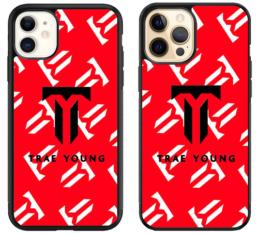 Trae Young Logo Collage iPhone 12 | 12 Mini | 12 Pro | 12 Pro Max Case