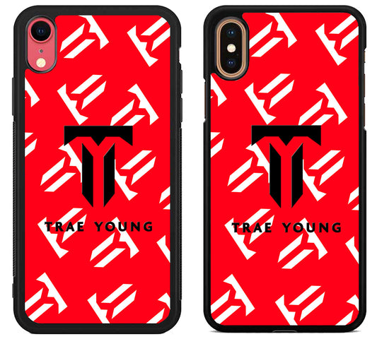 Trae Young Logo Collage iPhone X | Xs | Xr | Xs Max Case