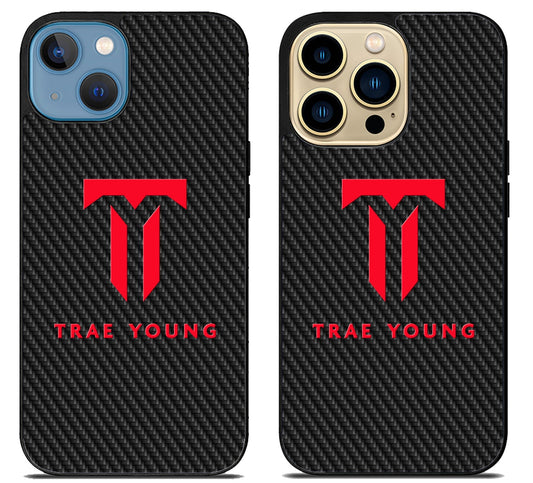 Trae Young Red Carbon iPhone 14 | 14 Plus | 14 Pro | 14 Pro Max Case