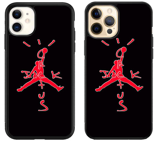 Travis Scott Jack Cactus X Jordan Red iPhone 12 | 12 Mini | 12 Pro | 12 Pro Max Case