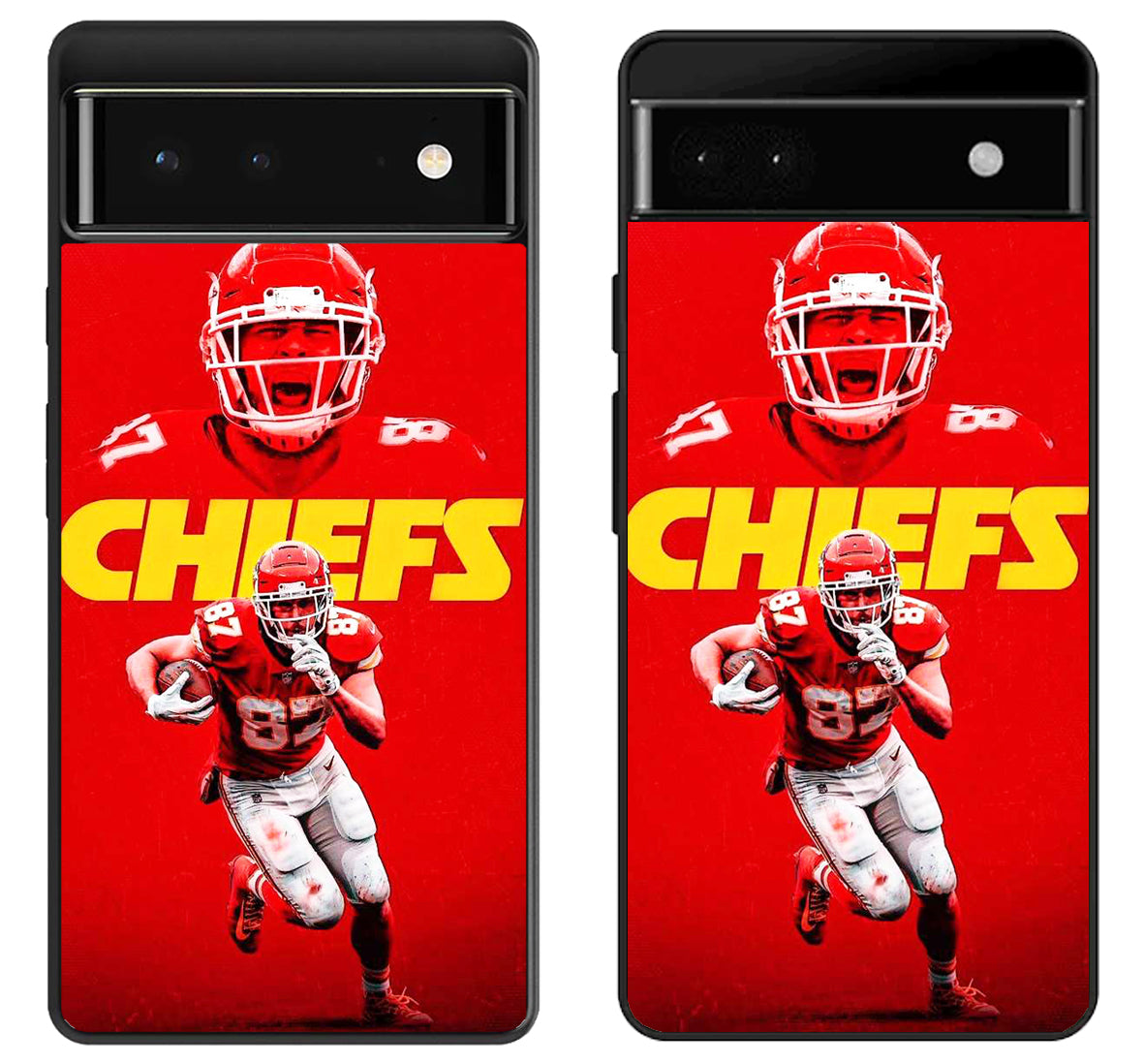 Travis kelce Kc Chiefs Background Google Pixel 6 | 6A | 6 Pro Case