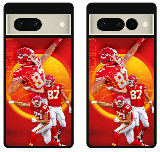 Travis kelce Kansas City Chiefs Wallpaper Google Pixel 7 | 7 Pro Case