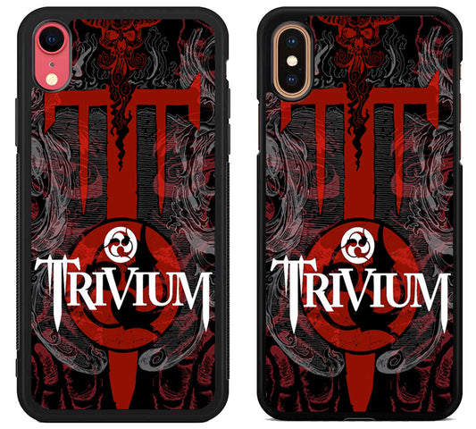 Trivium Logo Background iPhone X | Xs | Xr | Xs Max Case