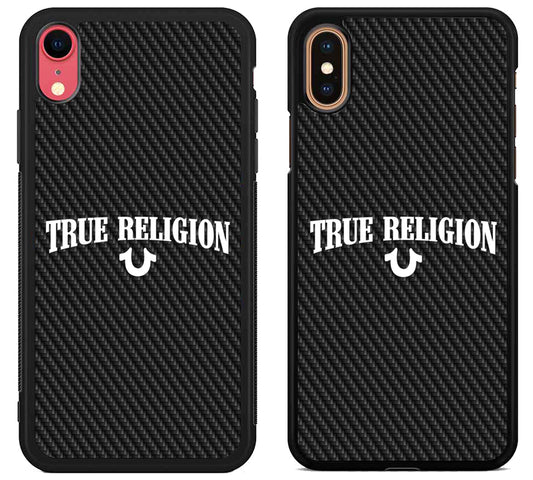 True Religion Logo Carbon iPhone X | Xs | Xr | Xs Max Case
