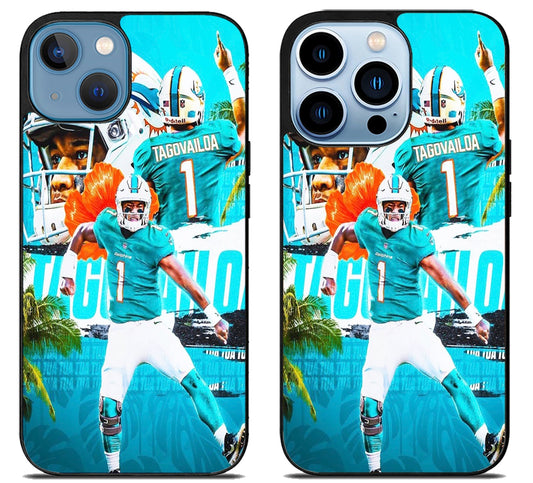 Tua Tagovailoa Miami Dolphins Collage iPhone 13 | 13 Mini | 13 Pro | 13 Pro Max Case