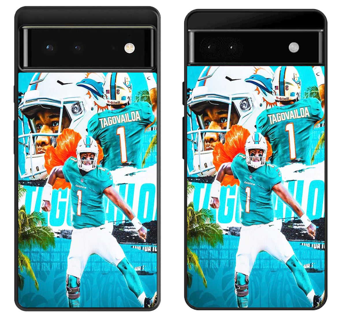 Tua Tagovailoa Miami Dolphins Collage Google Pixel 6 | 6A | 6 Pro Case