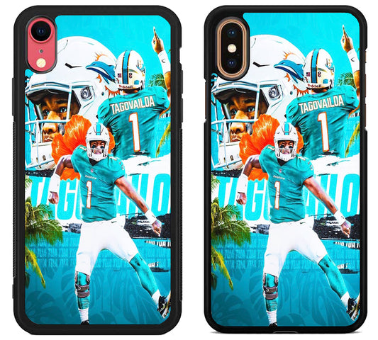 Tua Tagovailoa Miami Dolphins Collage iPhone X | Xs | Xr | Xs Max Case