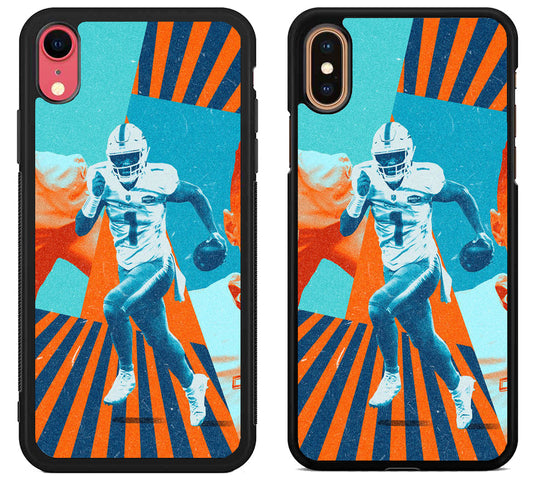 Tua Tagovailoa Miami Dolphins Cool iPhone X | Xs | Xr | Xs Max Case
