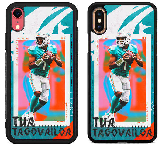 Tua Tagovailoa Miami Dolphins Style iPhone X | Xs | Xr | Xs Max Case