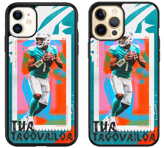 Tua Tagovailoa Miami Dolphins Style iPhone 12 | 12 Mini | 12 Pro | 12 Pro Max Case