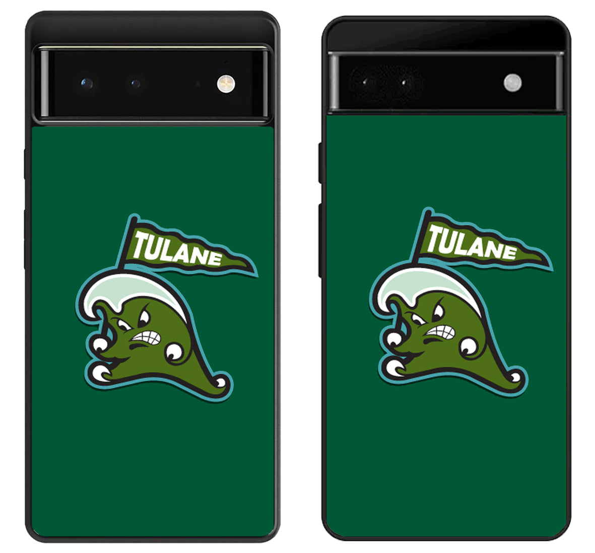 Tulane Green Wave Logo Google Pixel 6 | 6A | 6 Pro Case