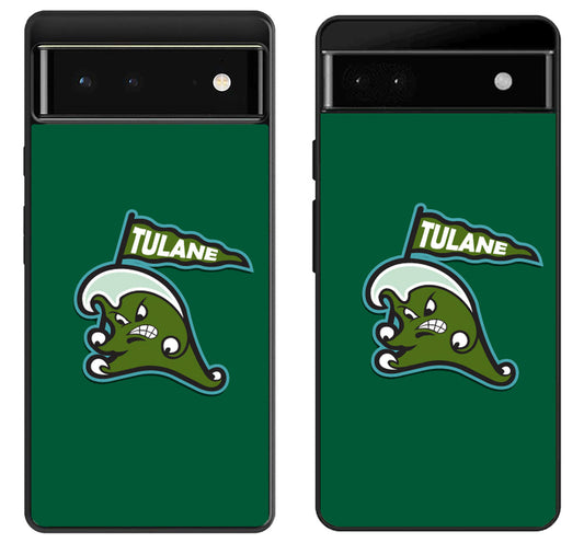 Tulane Green Wave Logo Google Pixel 6 | 6A | 6 Pro Case