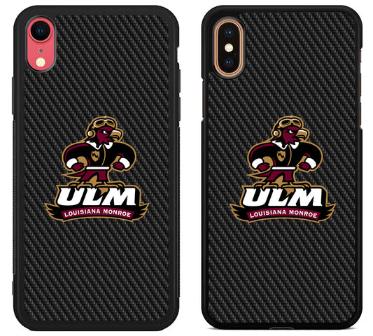 ULM Louisiana Monroe Warhawks Carbon iPhone X | Xs | Xr | Xs Max Case