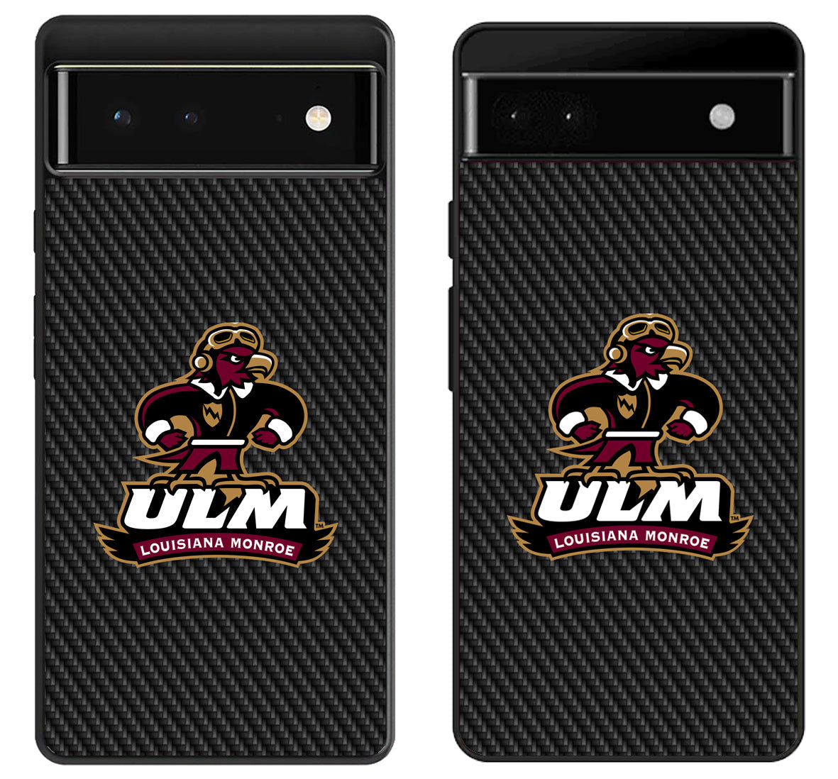 ULM Louisiana Monroe Warhawks Carbon Google Pixel 6 | 6A | 6 Pro Case