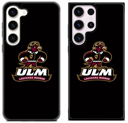 ULM Louisiana Monroe Warhawks University Black Samsung Galaxy S23 | S23+ | S23 Ultra Case