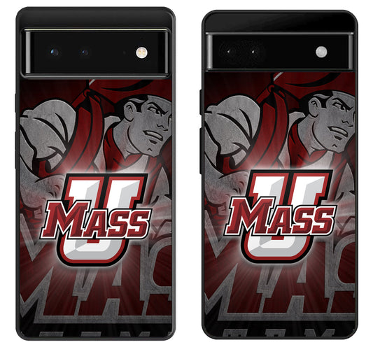 UMass Minutemen Logo Google Pixel 6 | 6A | 6 Pro Case