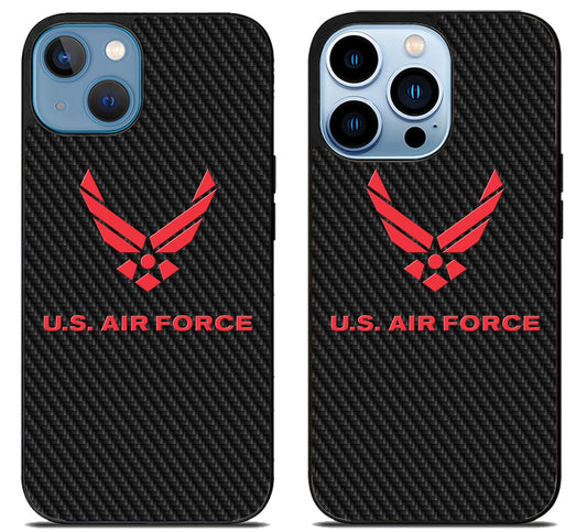 US Air Force Logo Carbon iPhone 13 | 13 Mini | 13 Pro | 13 Pro Max Case
