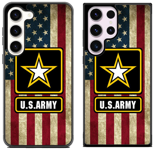 US Army Logo Flag Cover Samsung Galaxy S23 | S23+ | S23 Ultra Case