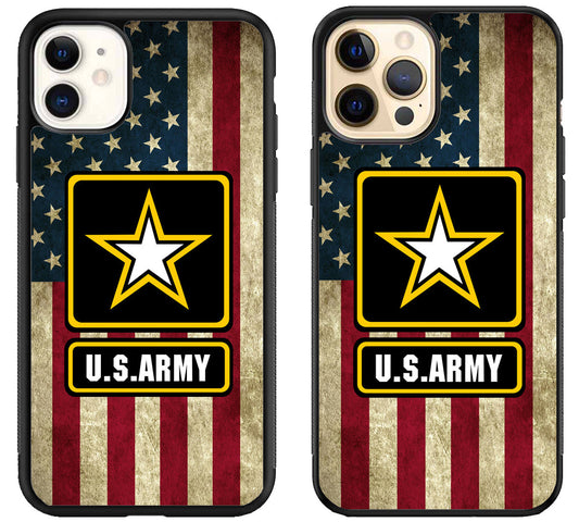 US Army Logo Flag iPhone 12 | 12 Mini | 12 Pro | 12 Pro Max Case