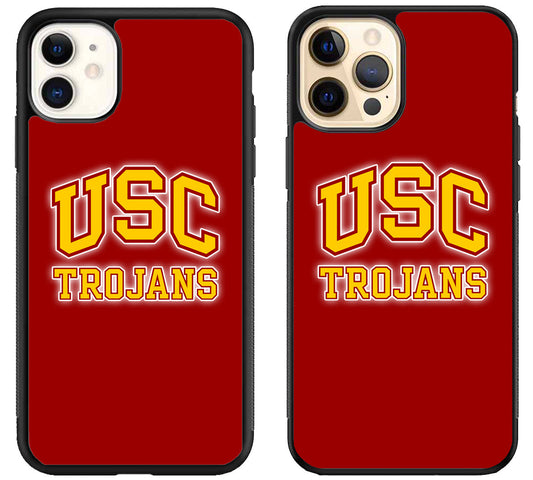 USC Trojans Logo Red iPhone 12 | 12 Mini | 12 Pro | 12 Pro Max Case